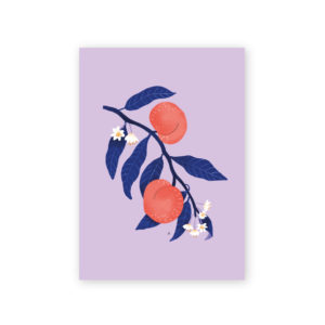 Poster perzikplant